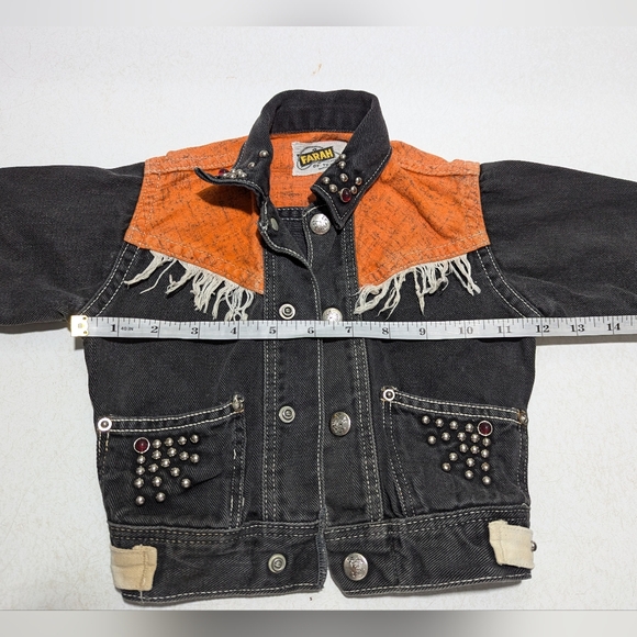 🤠cowboy baby RARE toddler vintage western jean jacket - Picture 8 of 8